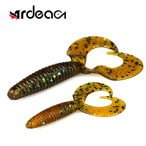 ARDEA 10pcs Soft Fishing lure Worm Silicone Bait Wild Stick Lures Worm Lures Soft Tackle Carp bass Pesca Lures winter fishing ► Photo 1/6