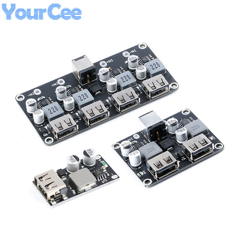 USB QC3.0 QC2.0 USB DC-DC DC to DC 1/2/4 way Converter Charging Step Down Buck Module to Fast Quick Charger Circuit Board Module ► Photo 1/5