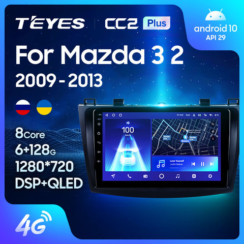 TEYES CC2 For Mazda 3 2 2009 2010 2011 2012 2013 Car Radio Multimedia Video Player Navigation GPS Android 8.1 No 2din 2 din dvd ► Photo 1/6