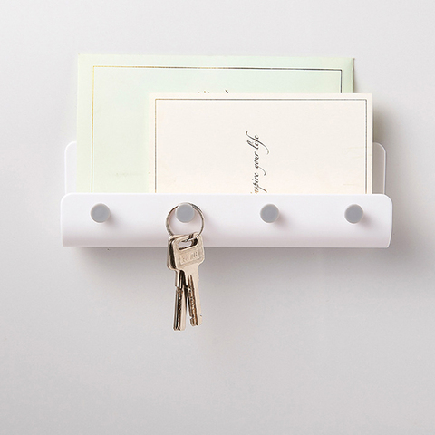 Resin Hooks Key Holder Modern Style U shape Grey White Beige Paper Letter Key Holder Rack Home Wall Decoration Storage Key Hooks ► Photo 1/6