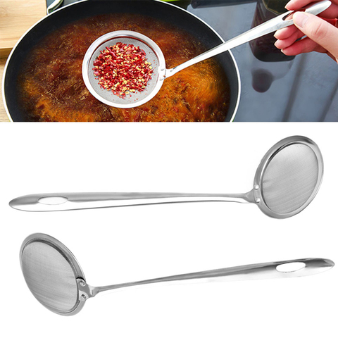 Super Thick Japanese Hot Pot Filter Soup Skimmer Spoon Mesh Percolator Strainer Fat Oil Skim Grease Foam ► Photo 1/6
