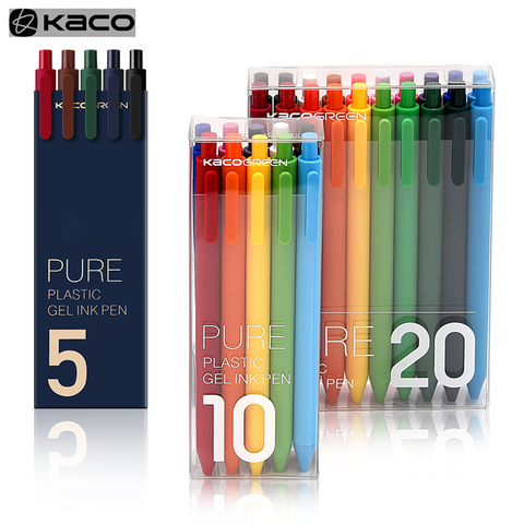 Kaco Pen Gel Ink ABS pen Sign Pen 0.5mm Signing Pens PREMEC Smooth Switzerland Refill MiKuni Japan Ink Colorful ink For Gift ► Photo 1/6