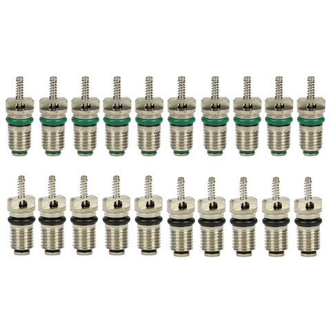 10 PCs Car air conditioning nipple R-134a, valve core ac R-134a, car air conditioning nipple gold ► Photo 1/6
