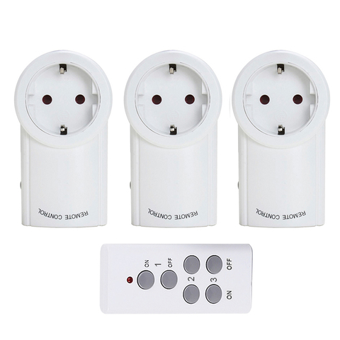 Universal 433MHZ RF Wireless Remote Control Power Outlet Light Switch  Socket Remote Control Socket EU For Smart Home - AliExpress