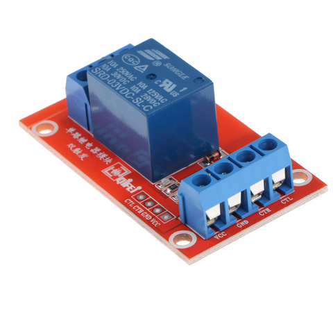 1 Channel 3V Relay Module Shield Expansion Board w/ Optocoupler for    Raspberry Pi DSP AVR PIC ► Photo 1/6