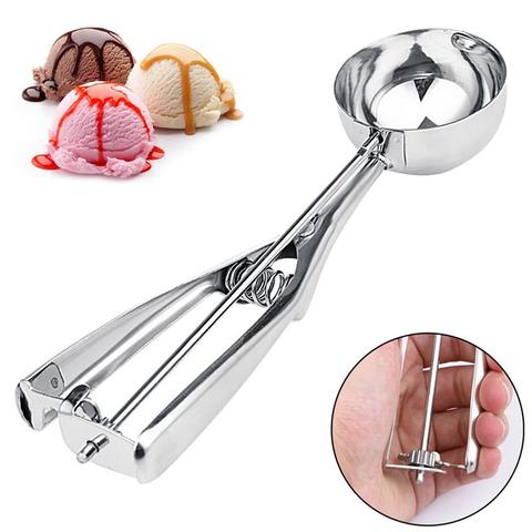 4cm/5cm/6cm Creative Ice Cream Potato Scoop Stainless Steel Spoon Spring Handle Ice Cream Ball Maker Kitchen Tools Accessories ► Photo 1/6