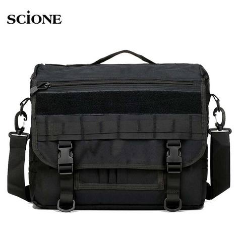 Molle Military Laptop Bag Tactical Messenger Bags Computer Backpack Fanny Belt Shouder Camping Outdoor Sports Army Bag XA156A ► Photo 1/6