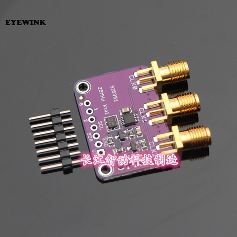 1pcs DC 3V-5V Si5351A Si5351 I2C Clock Generator Breakout Board Module Signal Generator Clock 8KHz-160MHz For Arduino ► Photo 1/1