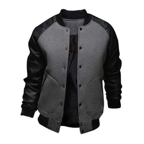 autumn man jacket coat casual hip hop baseball jacket men fashion streetwear Patchwork jacket men chaqueta hombre ► Photo 1/5