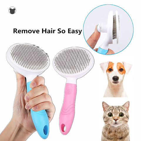 Pet Comb Self Cleaning Brush Professional Grooming Brush for Dogs and Cats,Quick Clean Short and Medium Hair Removal Accessories ► Photo 1/6