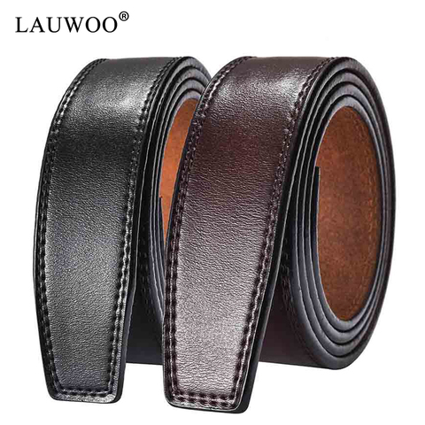 100% cow leather No Buckle 3.5cm Wide Real Genuine Leather Belt Without Automatic Buckle Strap Designer Belts Men High Quality ► Photo 1/6