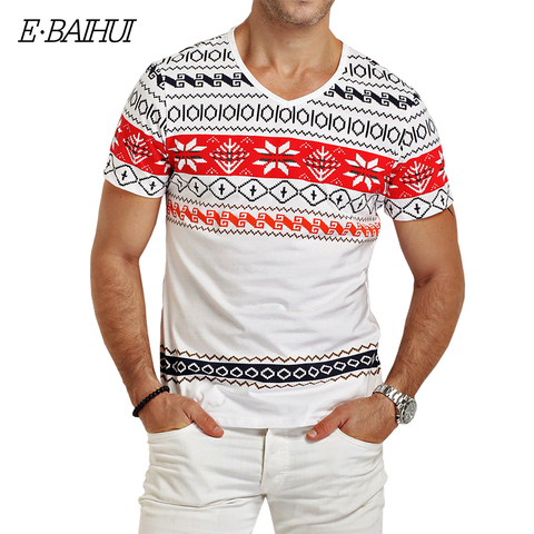 E-BAIHUI brand mens t shirts fashion printing Clothing Swag Men T-shirts Camiseta tops tees  Skate Moleton man t shirt Y026 ► Photo 1/6