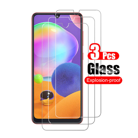 3Pcs protective glass for samsung a 31 screen protector tempered glass for samsung galaxy a31 2022 sm-a315f/ds 6.4