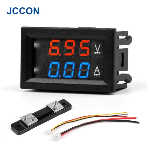 DC 0-100V 1A 10A 50A 100A LED DC Dual Display Digital Currentv Voltmeter Digital Meter DSN-VC288 Module ► Photo 1/6