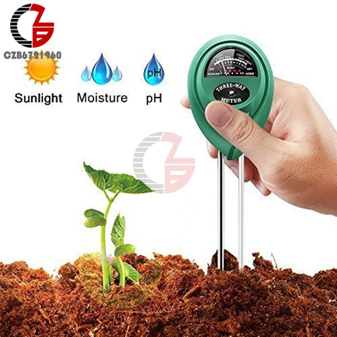 3 in 1 Soil PH Meter Sunlight PH Tester Garden Flowers Soil Moisture Sensor Meter Plants Acidity Humidity PH Monitor Detector ► Photo 1/6