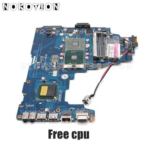 NOKOTION For Toshiba Satellite C660 Laptop Motherboard K000111590 PWWAA LA-6841P MAIN BOARD GL40 DDR3 Free CPU ► Photo 1/6