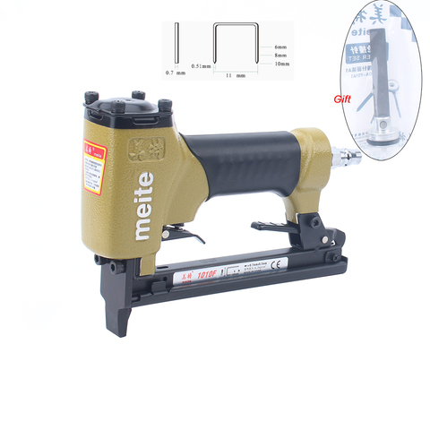 Quality meite 1010F Pneumatic Nailer Gun Air Stapler Nail Gun Tools  U-type Stapler ► Photo 1/6