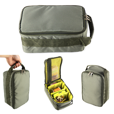 Fishing Reel Bag Oxford Fishing Tackle Bag Portable Fishing Reel & Gear Storage Case for Spinning Baitcasting Fly Reels A507 ► Photo 1/6