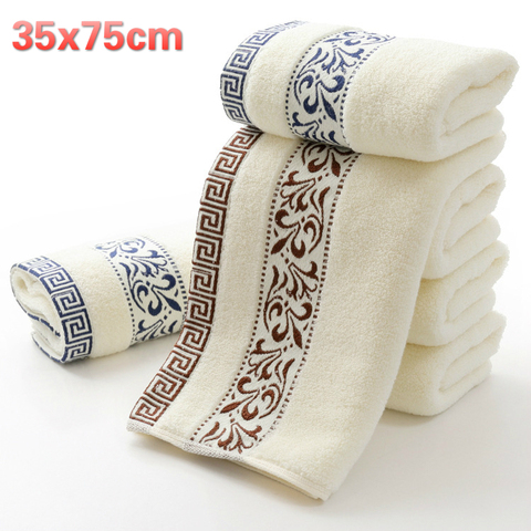 Chinese Style Fashion Solid Color Embroidery Men Washcloth Travel Hotel Bath Towel Bathrobe Gym Yoga Portable Lovers Gift Toalla ► Photo 1/5