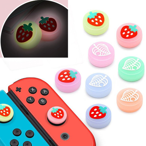 Glow Luminous Fruit Thumb Stick Grip Cap Joystick Cover For Nintendo Switch NS Lite Joy-Con Controller Nintend Thumbstick Case ► Photo 1/6