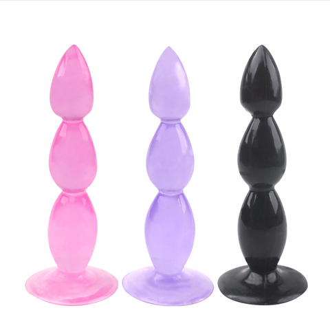 3beads butt plugs Bubbles Beginner Anal Plug Sex Toys for Women backyard anus stopper prostate Plug Waterproof Body Massage gay ► Photo 1/6