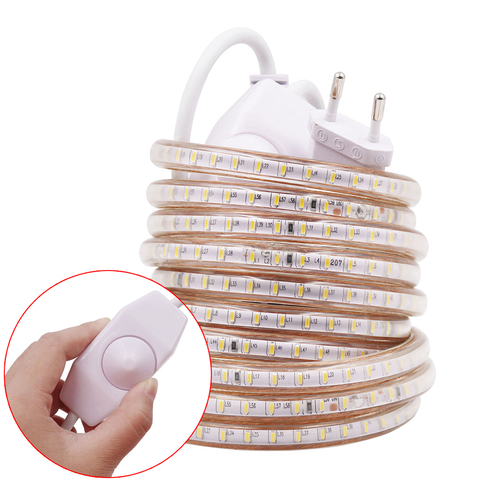 220v 230v 240v LED Strip Rope Light 3014 120LEDs/m Dimmable Flex LED Tape Waterproof Home Decoration White 1m 10m 20m 50m 100m ► Photo 1/6