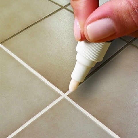 2022 Tile Marker Repair Wall Pen White Grout Marker Odorless Non Toxic for Tiles Floor and Tyre Suitable Car Painting Mark Pen ► Photo 1/6