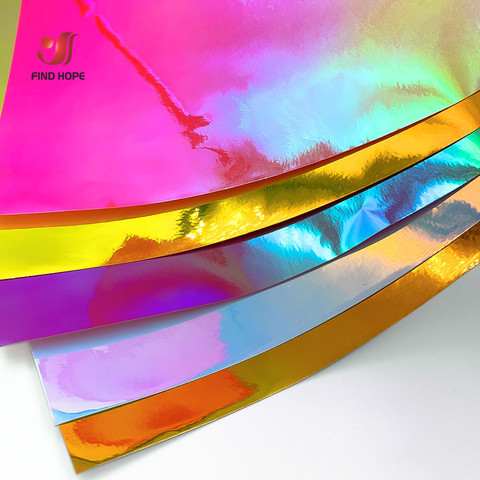Lettering film Holographic Cutting Vinyl With Adhesive Vinyl Roll for Craft Cutter Sign Plotter Cup/Wall Decor DIY 30*25cm/50cm ► Photo 1/6