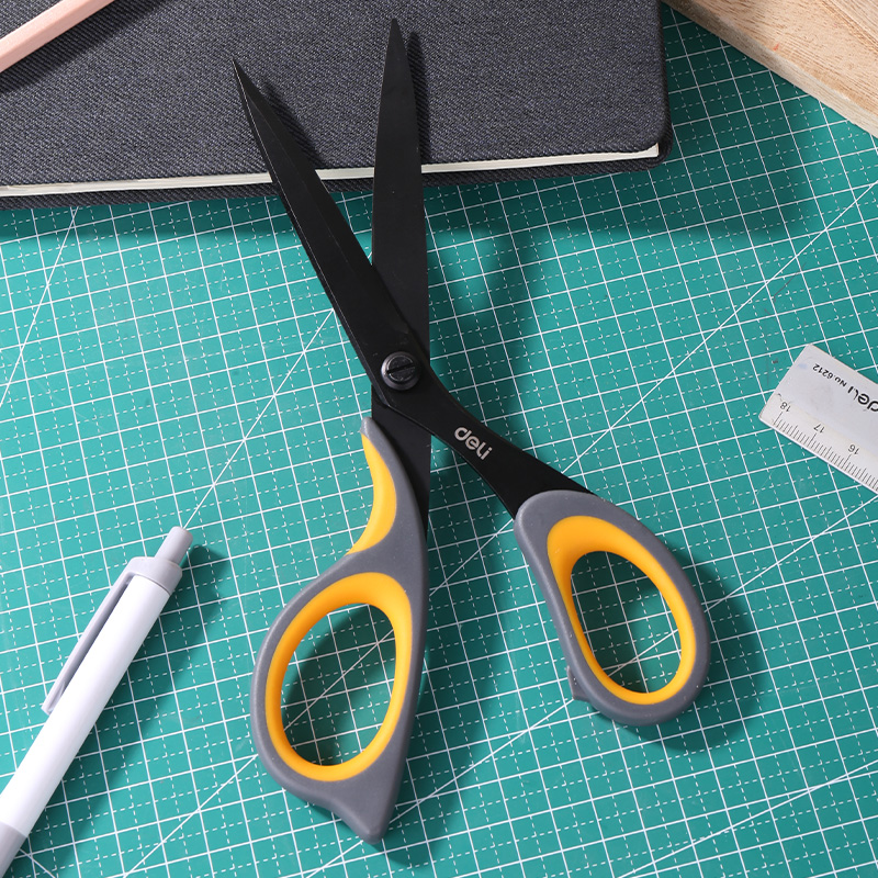 DELI Utility Knife Scissors Alloy SS Large Scissors Home Office Scissor Hand Craft Scissors Stationery Scissors  Tailor Scissors ► Photo 1/6