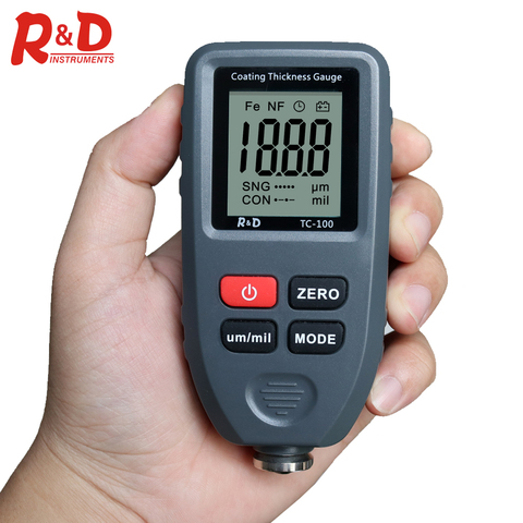 R&D TC100 Automobile Thickness Gauge Car Paint Tester Thickness Coating Meter Russia Manual Ultra-precise 0.1micron/0-1300 Fe&NF ► Photo 1/6