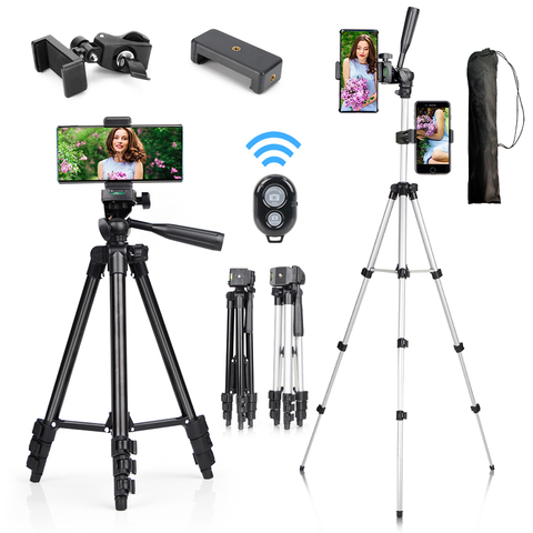 Lightweight Camera Tripod Phone Stand Holder Portable Desktop Mobile Phone Tripode For iPhone Canon Sony Nikon Video Camera Para ► Photo 1/6