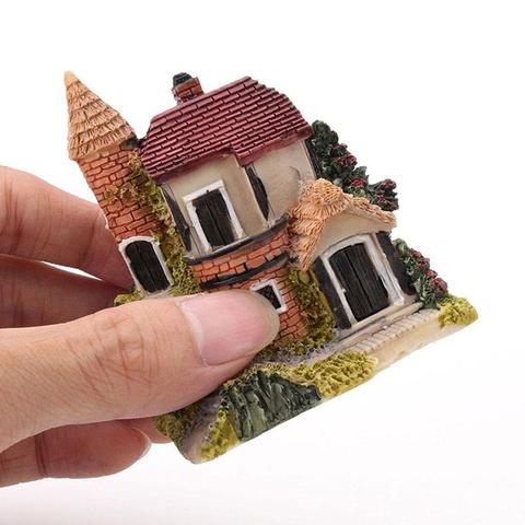 1Pc 4Style Mini Small Cottages House Fairy Garden Miniatures DIY Ornament Decoration Crafts Figurines Micro Landscape ► Photo 1/6