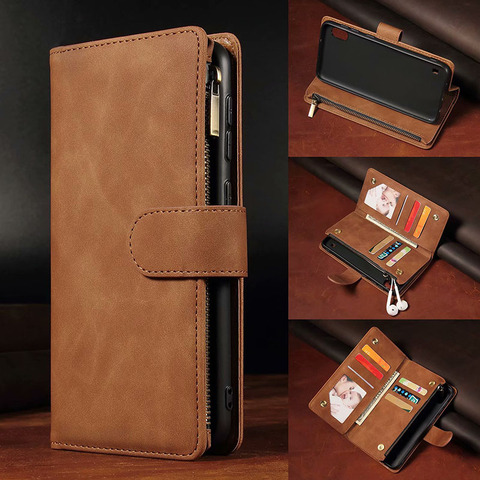 Luxury Leather Wallet For For OnePlus 3/3T6/6T/5T/7/7Pro/7T/7T Pro/ 8/8Pro Case Magnetic  Flip Wallet Card Stand Cover Mobile ► Photo 1/5