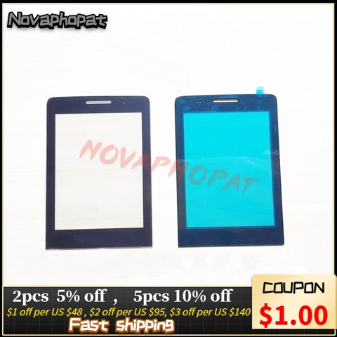 Novaphopat New Black Glass Screen For Philips Xenium E570 E560 Glass lens Panel (not touch screen Sensor) + tracking ► Photo 1/6