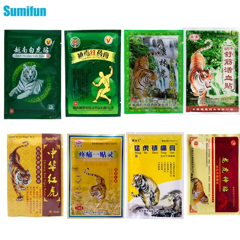 8Pcs/bag Of 8 Different Types Tiger Balm Plaster Pain Relief Patch Back Muscle Arthritis Joint Knee Arthritis Body Herbal Patch ► Photo 1/6