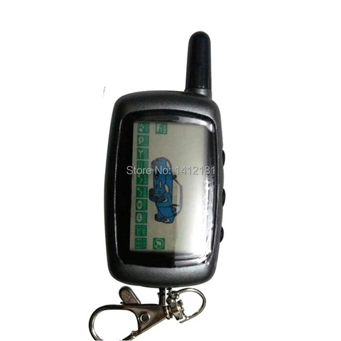 A9 Twage LCD Keychain for Russian 2 way car alarm Starline A9 A8 A6 KGB FX-5 FX5 FX-3 FX3 lcd remote control Key jaguar ez-Beta ► Photo 1/3