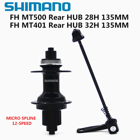 SHIMANO DEORE MT500 MT401 FH HUB Shimano 12s Hub 32H 28H Center Lock 135mm Hub MTB Bike 12 speed CS M6100 M7100 M8100 Hub ► Photo 1/4