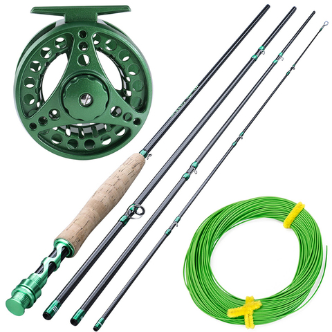 Sougayialng New Fly Fishing Rod Set  2.7M #5/6  Carbon Fiber Ultralight Weight Fly Fishing Rod and Fly Reel Line Combo Pesca ► Photo 1/6