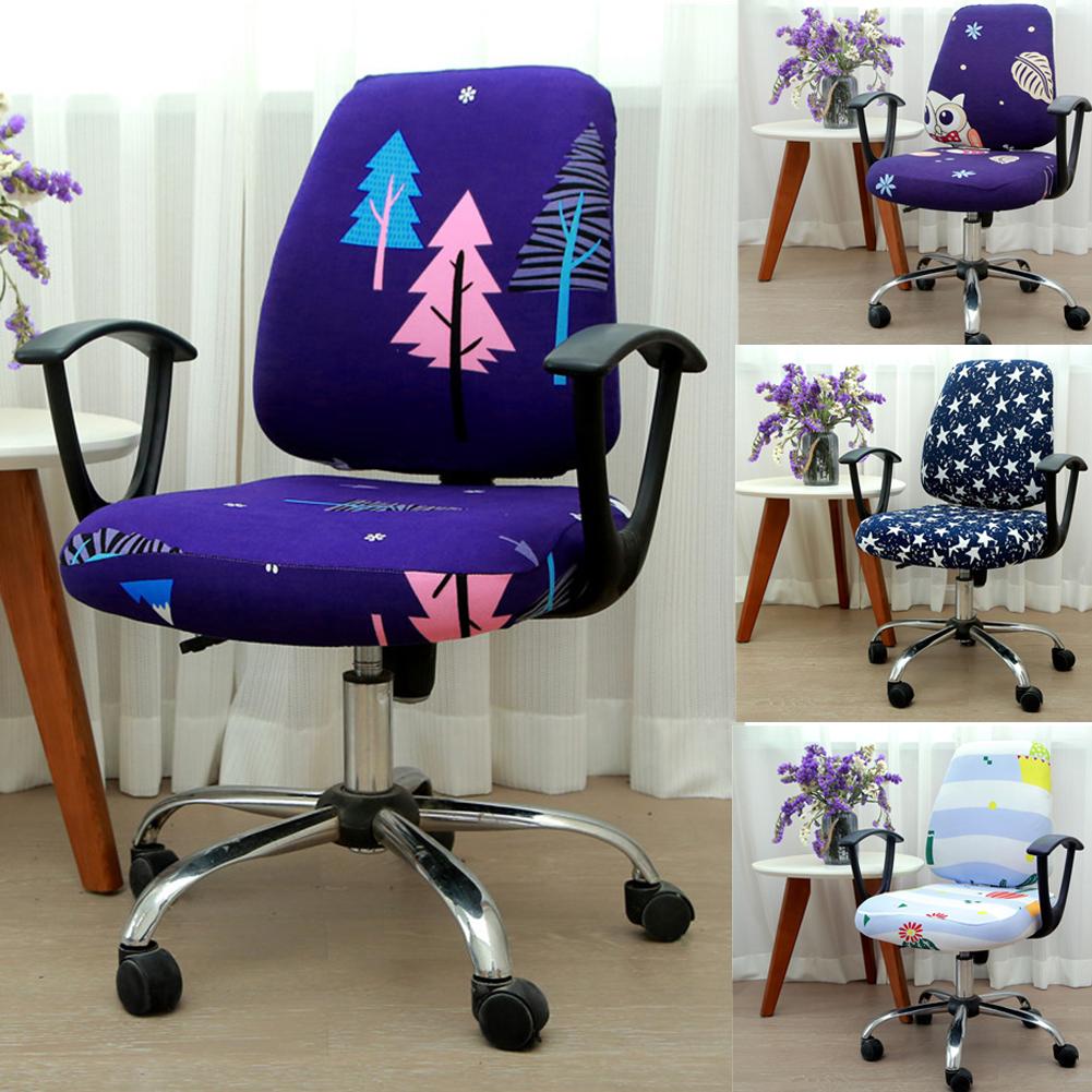 Home Office Chair Armrest Cover Elastic Armchair Seats Slipcover Protector 2PCs 