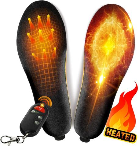 1800mAh Remote Control Heating Insole with Rechargeable Battery Heated Insoles Winter Shoes Pads For Ski Hunting Size-EUR35-46# ► Photo 1/6