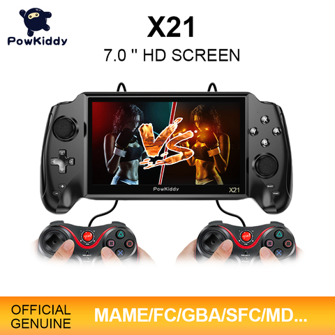 POWKIDDY X21 Portable Retro Handheld Video Game Console Bulit-in 3000 Game 7.0 Inch HD Screen Music/Video Player Children's Gift ► Photo 1/6