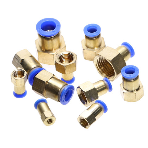 Hose 4MM 6MM 8MM 10MM 12MM Pneumatic Connector Fittings 1/8'' 1/4'' 3/8'' 1/2'' Female thread Push In Fitting for Air Pipe joint ► Photo 1/6