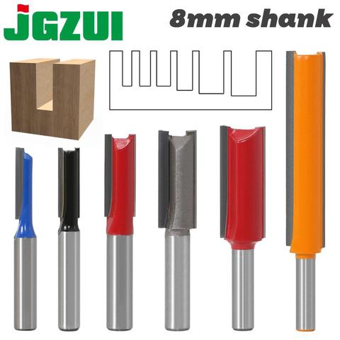 1pcs 8mm Shank 2 flute straight bit Woodworking Tools Router Bit for Wood Tungsten Carbide endmill milling cutter ► Photo 1/6