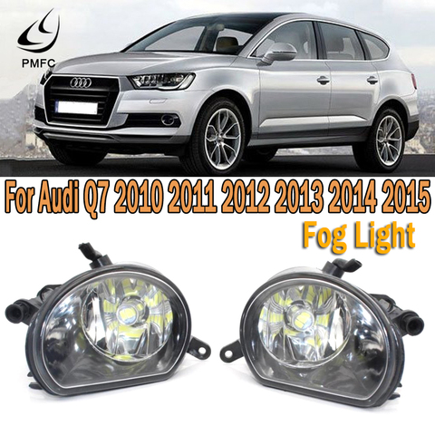 PMFC LED Front Fog Light Car LED Light Car-styling Fog Lamp For Audi Q7 2010 2011 2012 2013 2014 2015 4L0941699 4L0941700 ► Photo 1/6