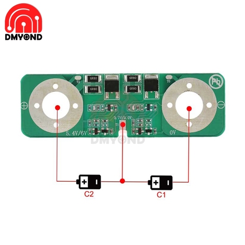 Equalization Board Pressure Equalizing Plate for 3.0V 2.85V 2.7V Two Serial Strings 3000F Super Farad Capacitors Ultracapacitor ► Photo 1/6