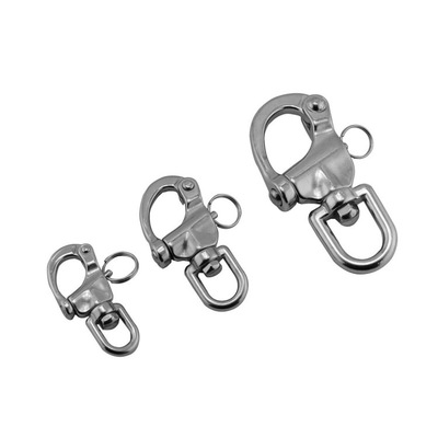 Swivel Eye Snap Shackle Quick Release Stainless Steel Anchor Chain Eye Shackle Swivel Snap Hook for Marine Architectural 