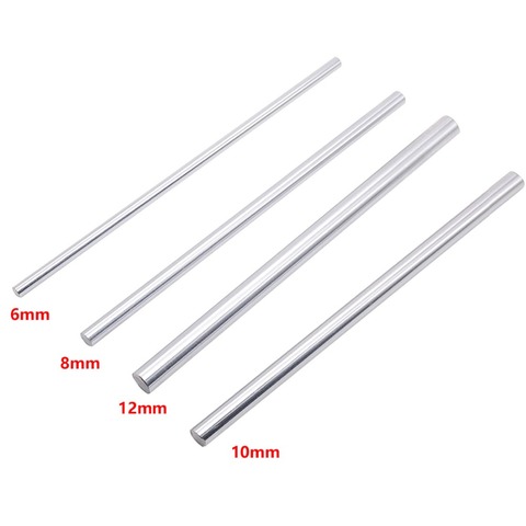 2pcs 6mm 8mm 10mm 12mm 16mm OD Linear Shaft Length 100-800mm Cylinder Liner Rail for 3D Printer Axis CNC Parts ► Photo 1/6
