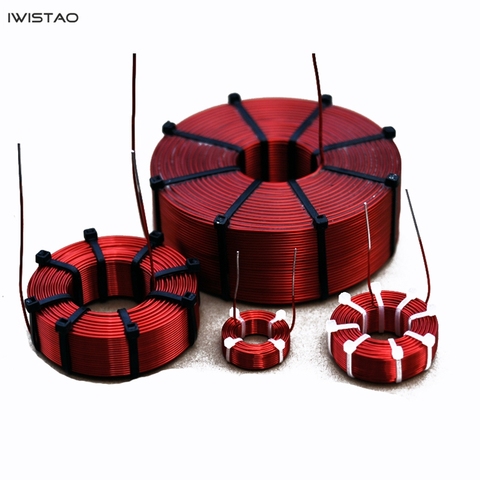 IWISTAO Hollow Inductor Coil Oxygen-Free Copper Subwoofer Crossover HIFI Audio customization1.2MH to 64MH ► Photo 1/6