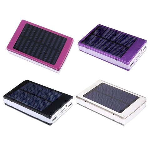 (No Battery) 18650 Solar Power Bank Charger DIY Box Poverbank Case Led for Xiaomi Huawei Moblie Phone Power Pover Bank 20000mah ► Photo 1/6