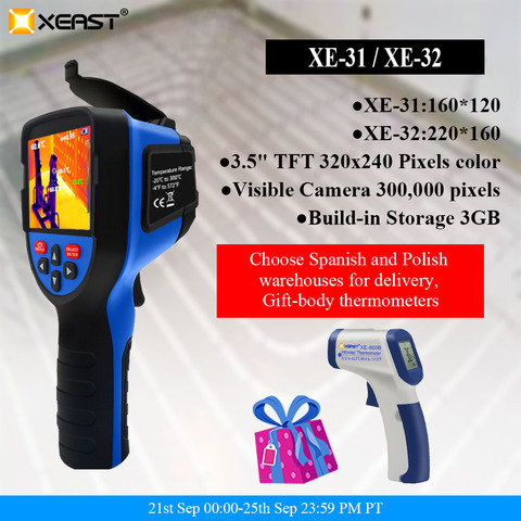 2022 Best Sellers XEAST NEW ARRIVAL Handheld  Thermal Imaging Camera image come with wireless Humidity Probe XE-27 Series ► Photo 1/6